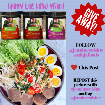 Ninja Foods’ Papaya Salad Sauce GIVEAWAY!!!